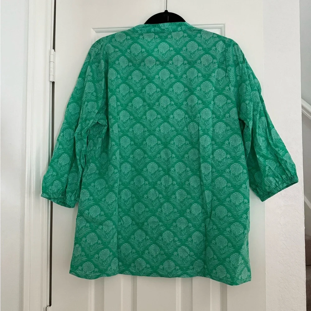 Ro’s Garden Green Floral Women's Top Size Small - Picture 9 of 9